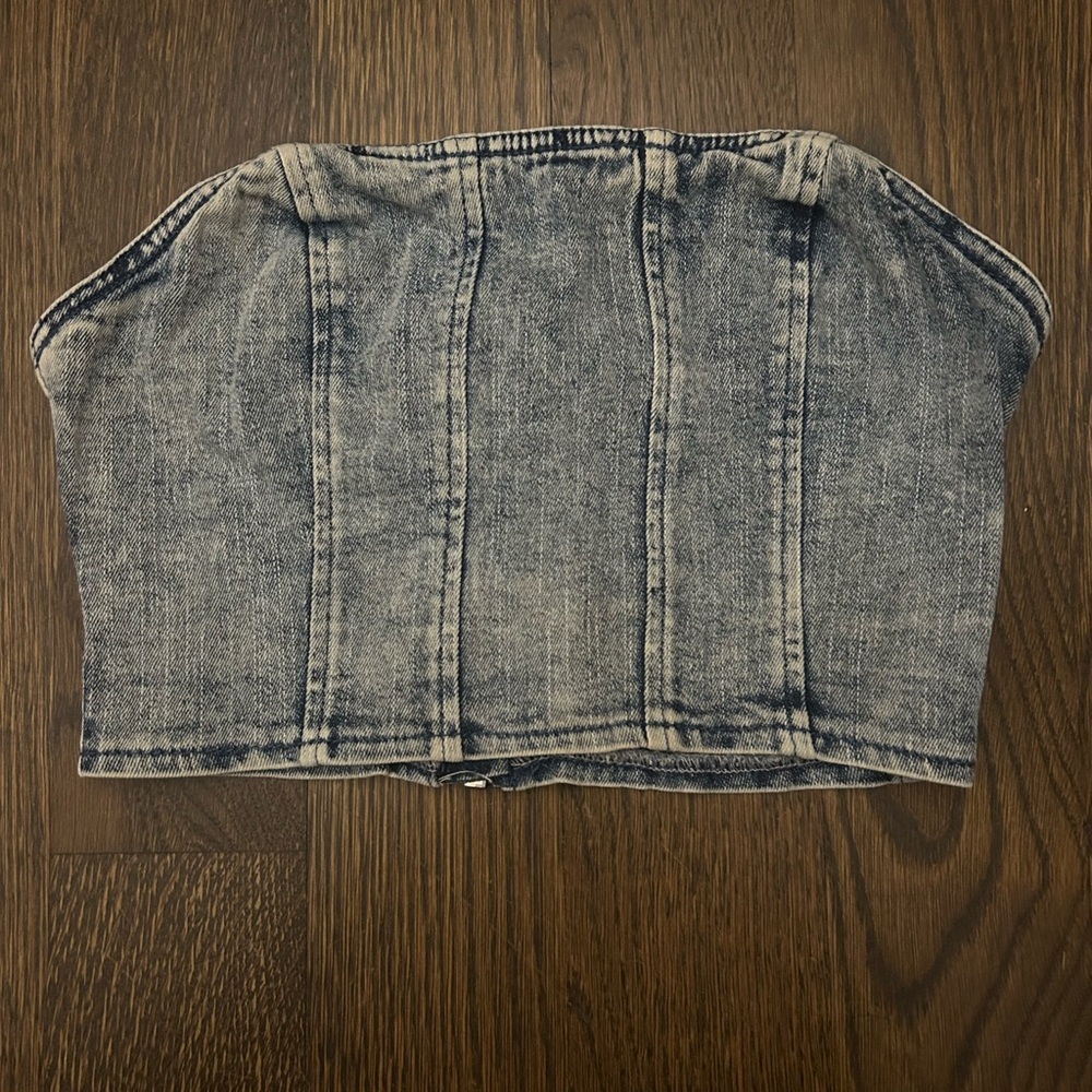 SHEIN Blue Denim Top